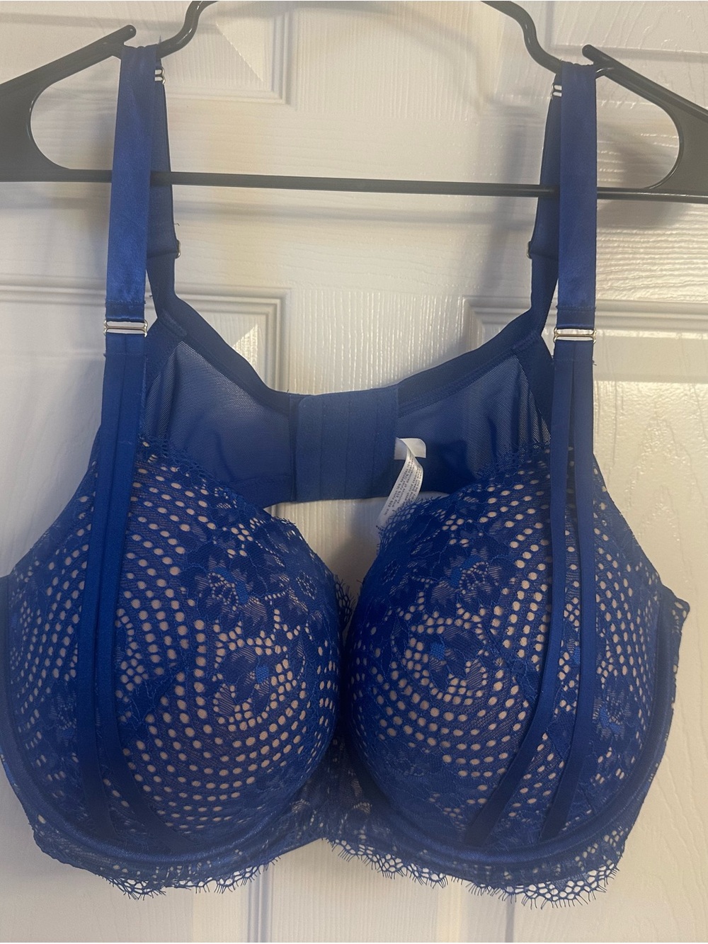 Cacique Royal Blue Lace Underwire Bra